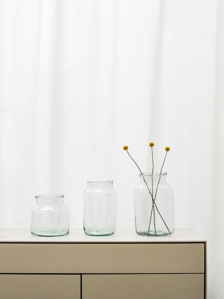 Hochwertige Glasenvasen online bestellen fuer Blumenstrauss Bijou, Magique und Deluxe.